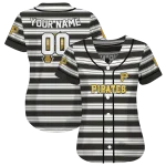 custom pittsburgh pirates stripe layers black white jersey best selling