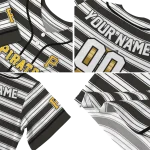 custom pittsburgh pirates stripe layers black white jersey best selling