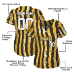 custom pittsburgh pirates stripe paint black jersey best selling