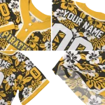 custom pittsburgh pirates tropical hibiscus gold jersey best selling