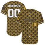 custom san diego padres chevron interlock brown jersey best selling