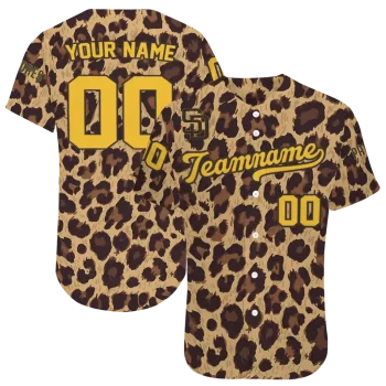 custom san diego padres leopard spot jersey best selling