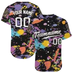custom san diego padres paint splatter black jersey best selling