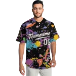 custom san diego padres paint splatter black jersey best selling