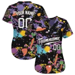 custom san diego padres paint splatter black jersey best selling