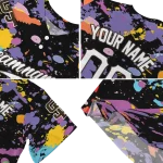 custom san diego padres paint splatter black jersey best selling