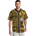 custom san diego padres pineapple palm geo brown jersey best selling
