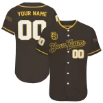 custom san diego padres plain classic brown jersey best selling