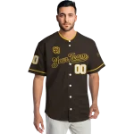 custom san diego padres plain classic brown jersey best selling