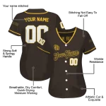 custom san diego padres plain classic brown jersey best selling