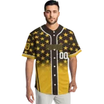 custom san diego padres star burst gold jersey best selling