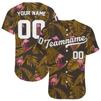 custom san diego padres tropical flamingo brown jersey best selling