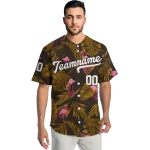 custom san diego padres tropical flamingo brown jersey best selling
