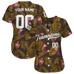 custom san diego padres tropical flamingo brown jersey best selling