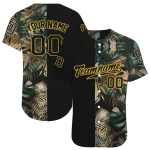 custom san diego padres tropical foliage black jersey best selling