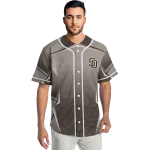 custom san diego padres wavy flow brown jersey best selling