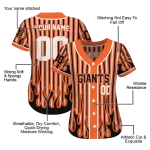 custom san francisco giants blazing stripes orange jersey best selling