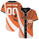 custom san francisco giants curved stripes orange white jersey best selling