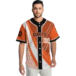custom san francisco giants curved stripes orange white jersey best selling