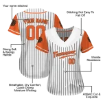 custom san francisco giants pinstripe orange white jersey best selling