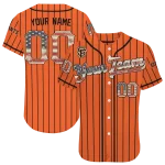 custom san francisco giants vertical stripes orange jersey best selling