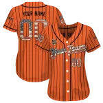 custom san francisco giants vertical stripes orange jersey best selling