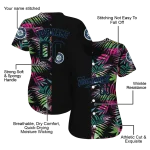 custom seattle mariners palm leaf black jersey best selling