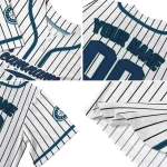 custom seattle mariners pinstripe lines white jersey best selling