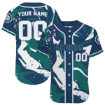custom seattle mariners splash swirl navy blue jersey best selling