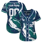 custom seattle mariners splash swirl navy blue jersey best selling