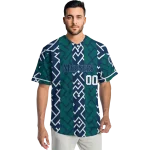 custom seattle mariners squares grid navy blue jersey best selling