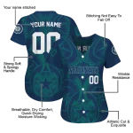 custom seattle mariners star circle navy blue jersey best selling