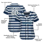 custom seattle mariners stripe layers navy blue white jersey best selling