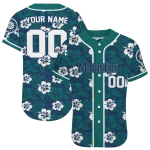 custom seattle mariners tropical hibiscus green jersey best selling
