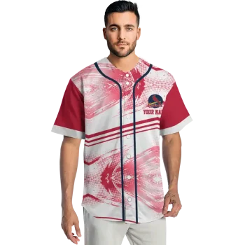 custom st louis cardinals arrow fade red white jersey fashion forward