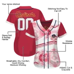 custom st louis cardinals arrow fade red white jersey best selling
