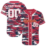 custom st louis cardinals camo splash red jersey best selling