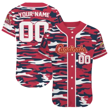 custom st louis cardinals camo splash red jersey best selling