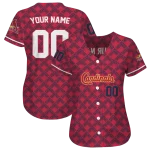 custom st louis cardinals chevron interlock red jersey best selling
