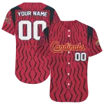 custom st louis cardinals chevron rhythm red jersey best selling