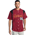 custom st louis cardinals chevron rhythm red jersey best selling