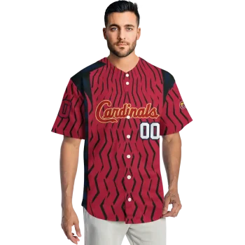 custom st louis cardinals chevron rhythm red jersey fashion forward
