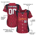 custom st louis cardinals chevron rhythm red jersey best selling