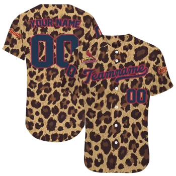 custom st louis cardinals leopard spot jersey best selling