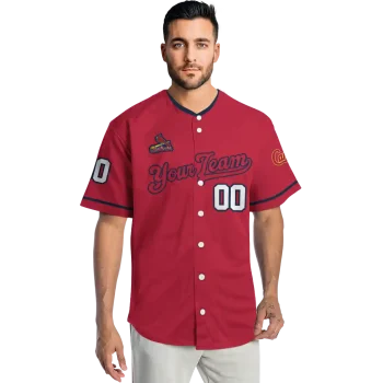custom st louis cardinals plain classic red jersey fashion forward