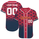 custom st louis cardinals star burst navy jersey best selling