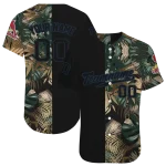 custom st louis cardinals tropical foliage black jersey best selling