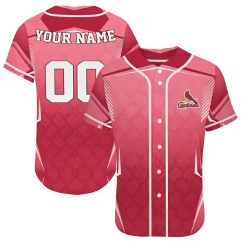 custom st louis cardinals wavy flow red jersey best selling