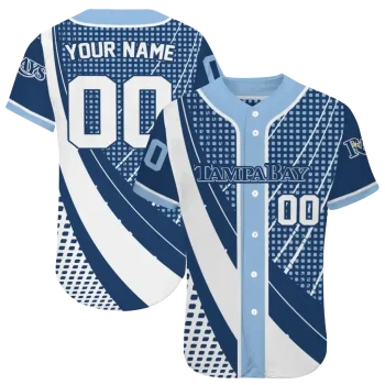 custom tampa bay rays curved stripes navy white jersey best selling