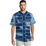 custom tampa bay rays edgy stripes navy jersey best selling
